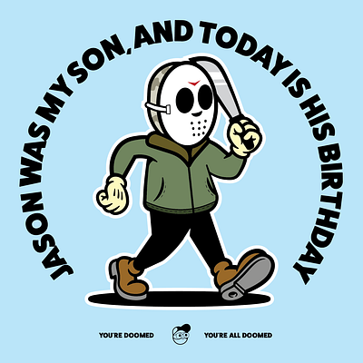 Friday the 13th design fridaythe13th graphic design horror illustration jason logo slasher typography vector