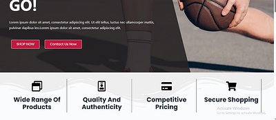 The Landing Page of a Basketball Sport Website graphic design website design