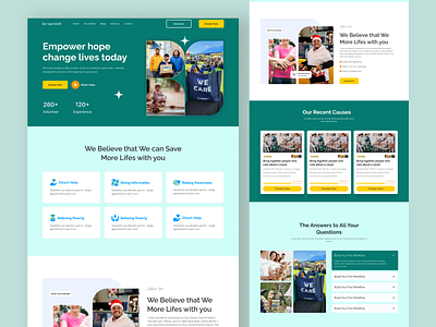 Charity Organisations website charity organisations donate figma design figma website design landing page ui uiux design website ui ux