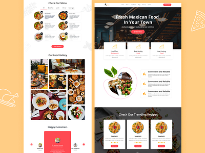 Rstaurant website/landing page figma design figma website design home page landing page rstaurant ui uiux design website ui ux