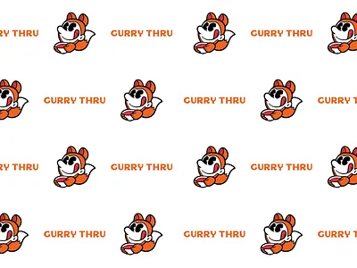 Curry Thru brand identity logo design