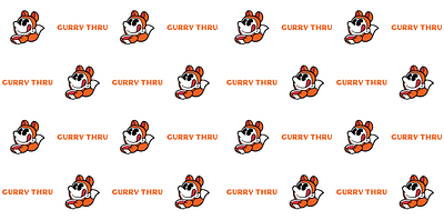 Curry Thru brand identity logo design