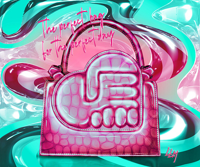 Showcasing a bag from the brand Ester Manas 3d design graphic design ill illustration