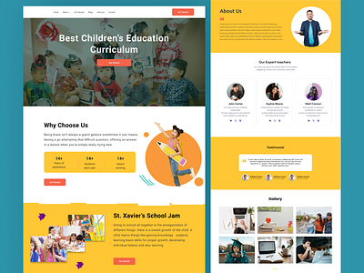 School Website/landing page figma design figma website design home page landing page school website ui uiux design website ui ux