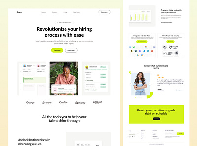 HR Management Landing Page hr landing page hr management landing page hr management saas hr saas website hr website landing page saas saas landing page saas website ui ui design user interface visual design