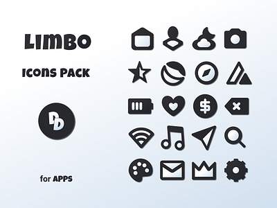 Limbo, Icons┃Graphic Design branding design graphic design icons illustration limbo logo ui ux vector