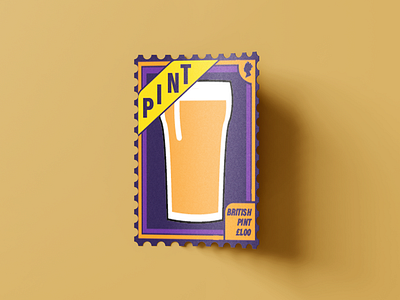 The Pint Stamp (Passion Project) graphic design stamp