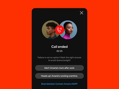 Call ended app concept concept design design facetime instagram messenger meta mobile phonecall social media threads tinder ui ux uxui whatsapp