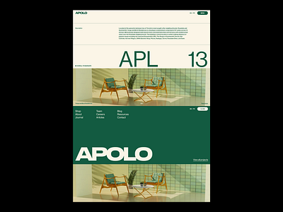 ⬤ ⬤ APOLO | Hero and Menu Design — 189 apolo case study concept eddesignme el salvador exploration hero design interaction menu design real estate ui design ux design web design