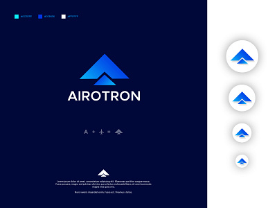 Airotron logo design 3d animation branding logo motion graphics ui