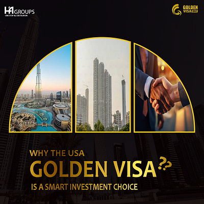 GOLDEN VISA POST graphic design