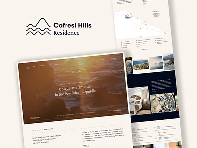 Cofresi Hills branding hotel logo web design website