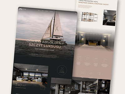 X-Motion Yacht luxury sailing web design website yacht