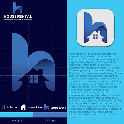 House Rental Logo brand design brand identity branding branding design design graphic design home logo illustration logo motion graphics real estate realestate logo rental ui vector