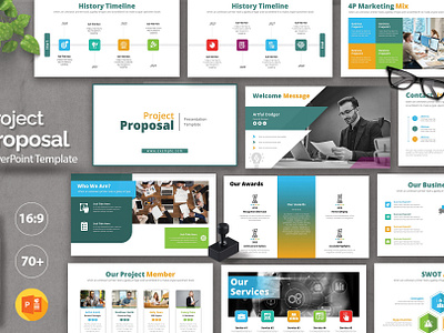 Project Proposal PowerPoint Presentation Template 1920 by 1080 business project proposal business proposal design design template editable graphic design powerpoint presentation presentation presentation template project proposal project proposal presentation white