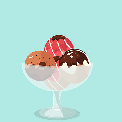 Vector design idea of ice cream