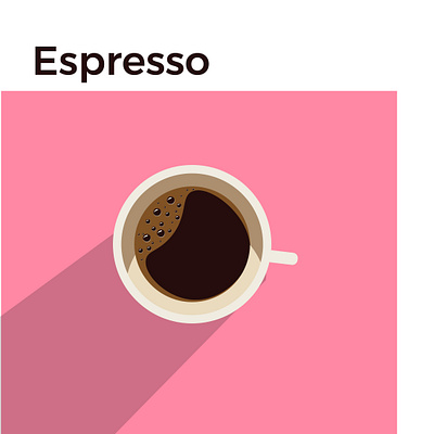 Illustration of Espresso coffee cup