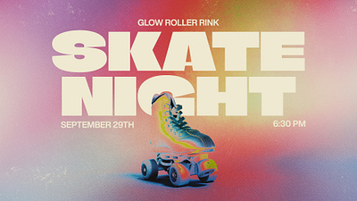 Skate Night branding christian christian design church church design cover design skate night skating youth youth group