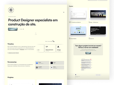 Project Portfolio Website - thearcanjo figma framer ui ux web design