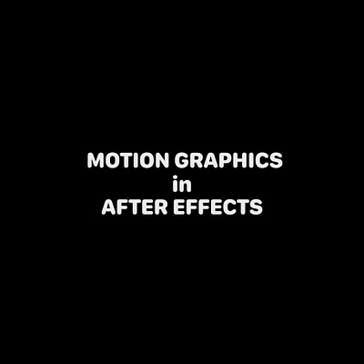 Typography Motion after effects animation graphic design motion motion graphics text type typegraphy