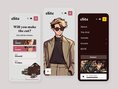 Market Elite. Branding & webdesign anime branding clean crypto design pitchdeck ux web3 whitepapers