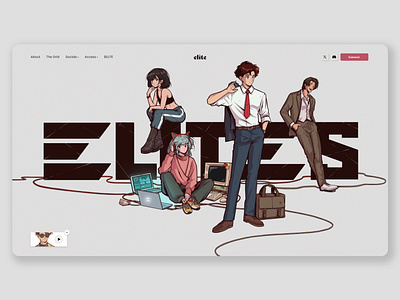 Market Elite. Branding & webdesign anime branding clean crypto design pitchdeck ux web3 whitepapers