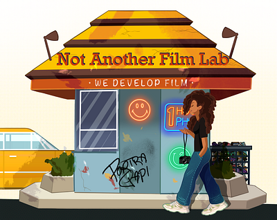 'Not Another Film Lab' Promo Art freelance graphic design illustration promotion