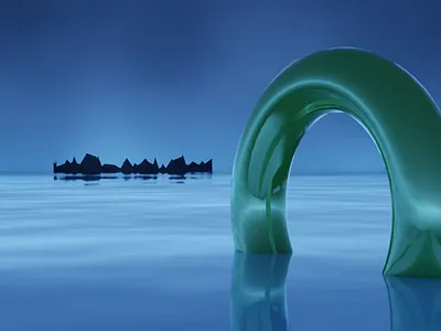 Tranquil 3d design vintage cg