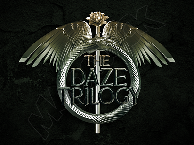 'The Daze Trilogy' Book Series Logo branding freelance graphic design logo typography