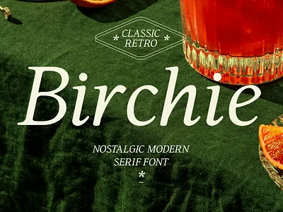 Birchie - Nostalgic Modern Serif Font advertising brand identity branding classic display font editorial free free font freebie logo logo design luxury magazine marketing nostalgic retro serif type typeface visual identity