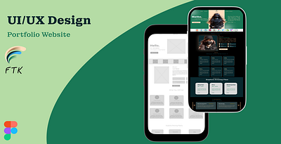 FTK Portfolio Website branding design figma graphic design ui uiux ux website design