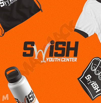 SWISH: Youth Center Branding Package brand package branding freelance graphic design logo logo design merch photoshop typography vector