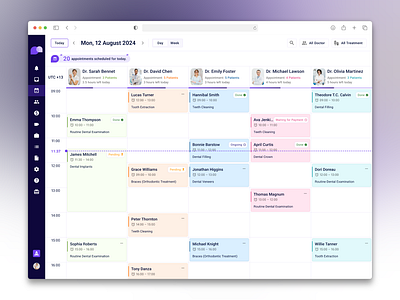 Doctor Appointment Tools calendar doctor appointment ems health health care indonesia scheduler sidebar table uiux