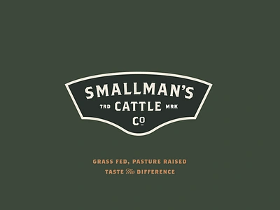 Smallman's Cattle Company - Logo Design angus beef badge beef branding butcher cattle farm logo farmer logo masculine ranch vintage logo design