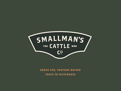 Smallman's Cattle Company - Logo Design angus beef badge beef branding butcher cattle farm logo farmer logo masculine ranch vintage logo design