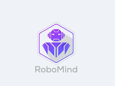 Creative Modern RoboMind Logo Design for AI Bot Solutions ai bot logo ai logo designtrends. logo modern logo top 2024 logo