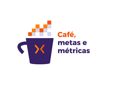 Logo - Café metas e métricas graphic design logo