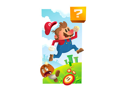 Waahoo! character gameboy gaming graphic design illustration mario n64 nintendo super mario