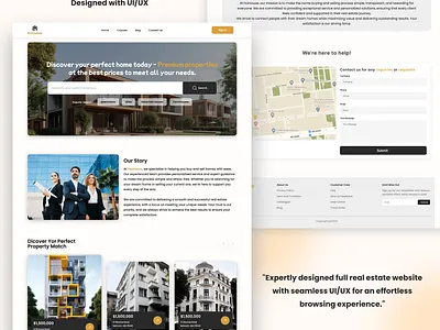 Full Real Estate Website Expertly Designed with UI/UX branding ui