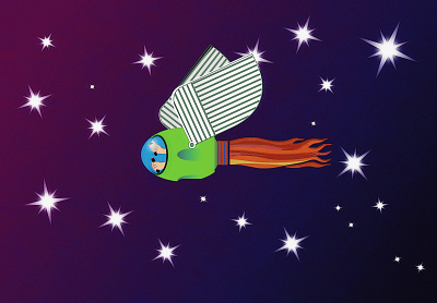 wah-wah-weeeeeeeeeee.... doodle fantasy illustration journey noise rocket shunte88 space spaceship vector