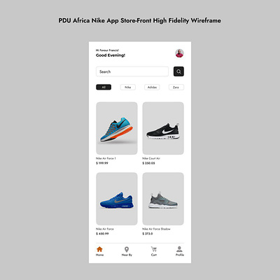 NIKE APP graphic design ui