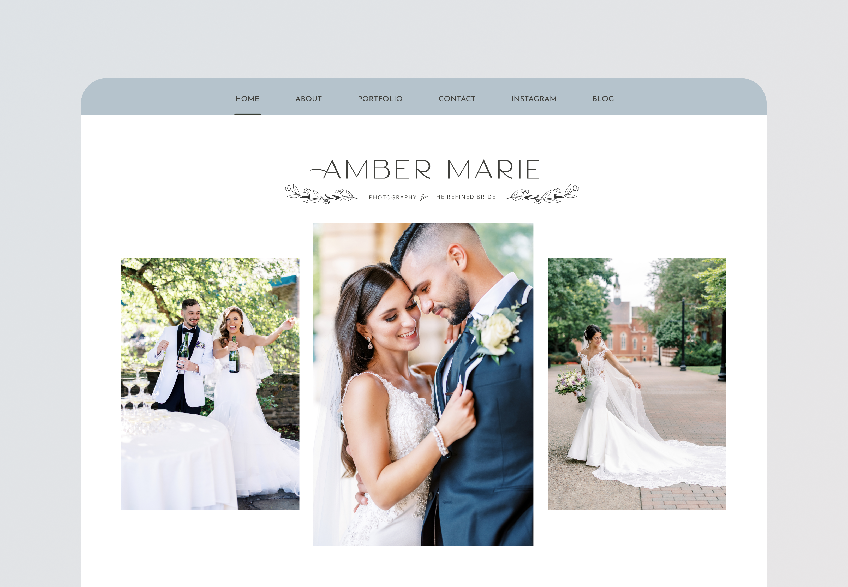 AM Photography Website Design landing page design photography portfolio uiux website design wedding photographer site