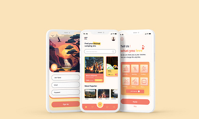 Camp Scheduling App UI UX Design app app design app interface app ui appuiux camping app design figma figmaapp landing page landingpage mobile app mobile app ui ui ui design uidesign uiux uiuxdesign ux ux design