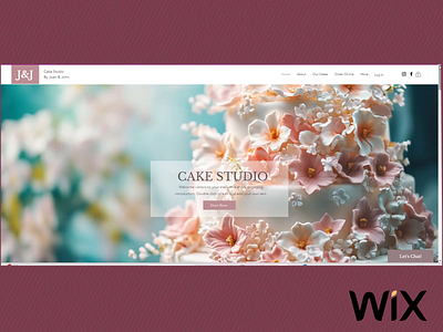 CAKE WEBSITE TEMPLATE bakery website branding cake website design graphic design landing page marketing website small business website ui ux web design web template webdesign website design website templates wix design wix template wix theme wix website wix website design