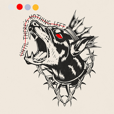 Nothing left dog graphic design illustration tattoo