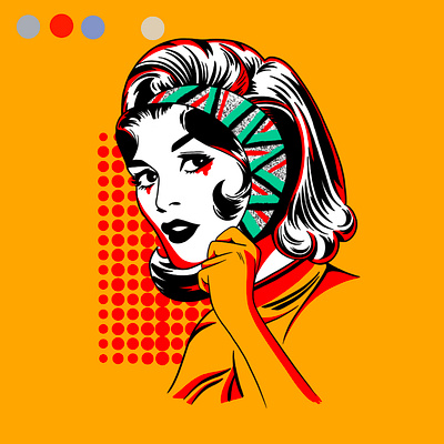 Pop art Sally graphic design illustration pop art procreate tattoo