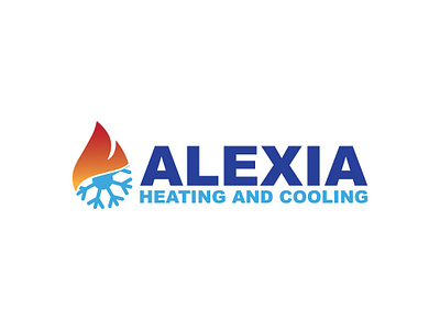 Heating and Cooling Logo alexia logo design best logo designer branding cooling services logo cooling system branding fire and ice logo flame and snowflake logo graphic design heating and cooling logo heating system logo hvac business logo hvac company logo hvac logo hvac logo design logo logo design logo maker modern hvac logo temperature control branding temperature regulation logo