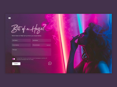 Monologue (vol. II) branding contact form design gradient landing page neon series typography ui