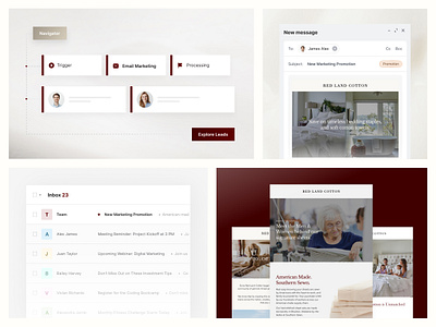 Optimized Email Design ✦ Red Land Cotton's High-Impact Campaigns design agency ecommerce email design email designers email flows email marketing farmhouse style shopify agency vintage style
