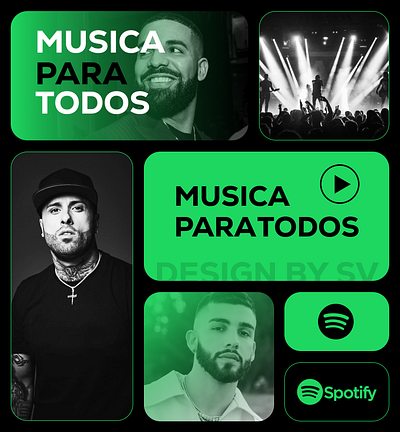 Bento Spotify Design design graphic design musica